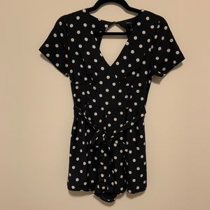 F21 polka dot romper